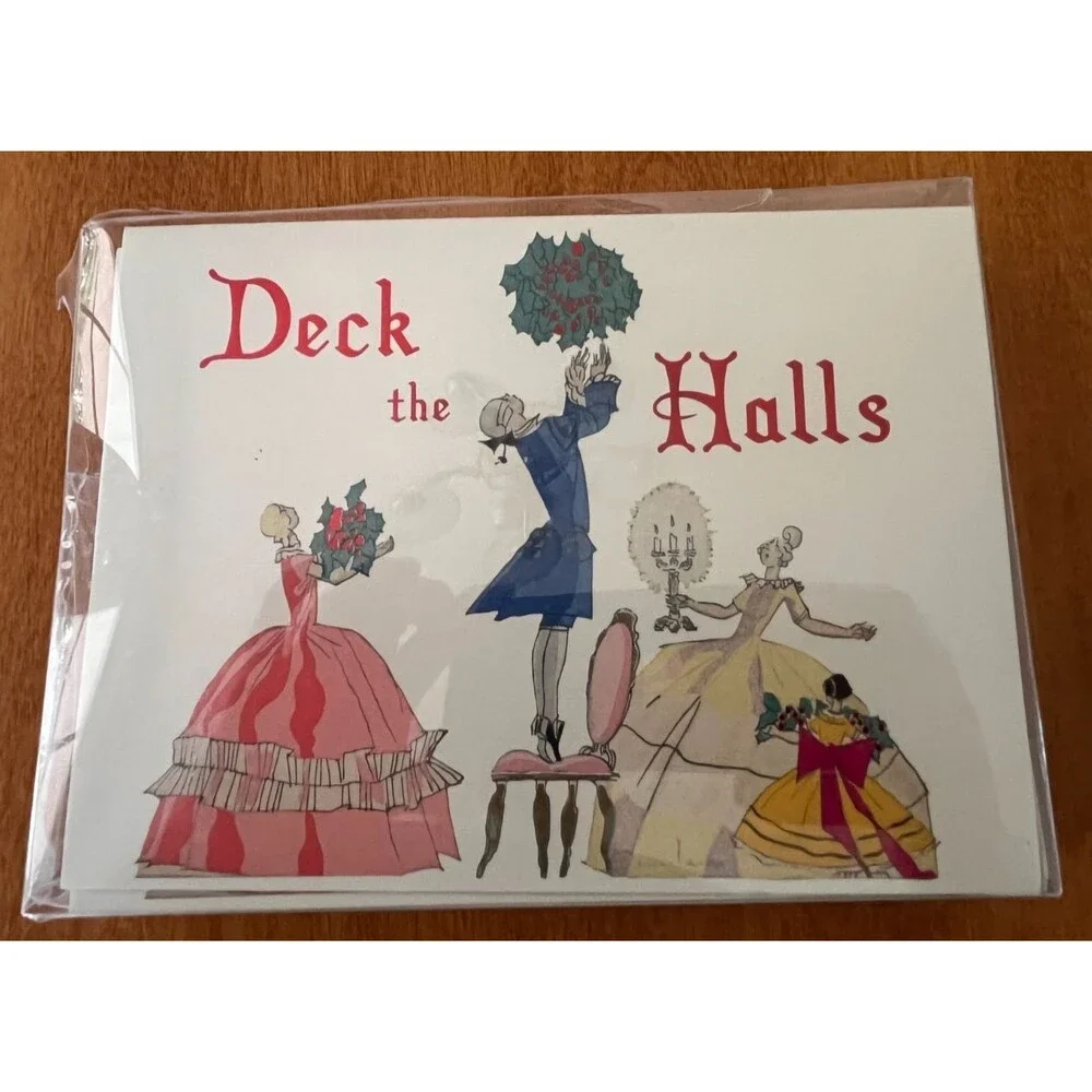 Met Museum of Art Hanging Holly by Candlelight Christmas Cards Blank 15 Pack NEW